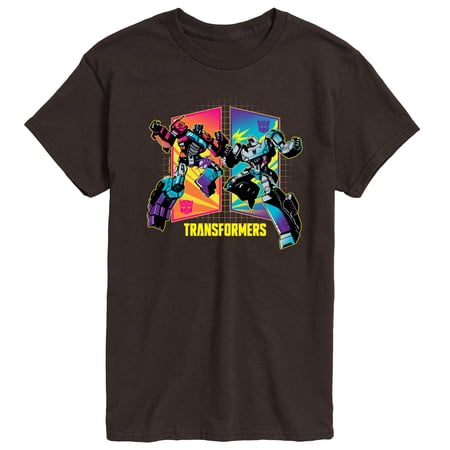 Transformers - Optimus Prime and Megatron Battle Clash Short Sleeve Graphic T-Shirt