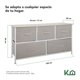 thumbnail image 5 of Cómoda Cajonera KingsHouse con 5 Cajones de Tela Estructura de Acero y Tablero de Madera 100x30x54 cm beige, 5 of 8