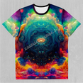 thumbnail image 6 of Electrostatic Galaxies 3D Printed High Quality Milk Fiber T-shirt Men Top Breathable Quick Dry Summer Soft Material 210gsm, 6 of 6