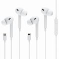 thumbnail image 1 of wonima11 2 Packs Wired Earphones/Headphones for iPhone with Built-in Microphone and Volume Control,Earbuds Compatible with iPhone 14/13/12/11/XR/XS/X/8/7/SE/Pro/Pro Max,Support All iOS System, 1 of 1