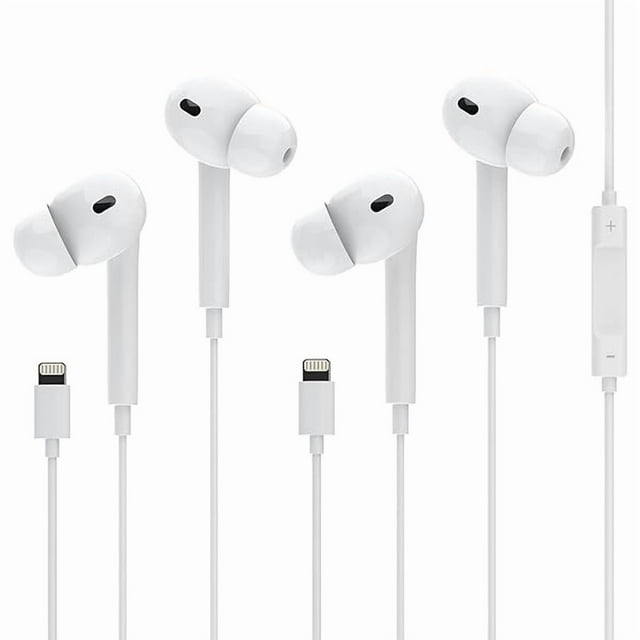 wonima11 2 Packs Wired Earphones/Headphones for iPhone with Built-in Microphone and Volume Control,Earbuds Compatible with iPhone 14/13/12/11/XR/XS/X/8/7/SE/Pro/Pro Max,Support All iOS System