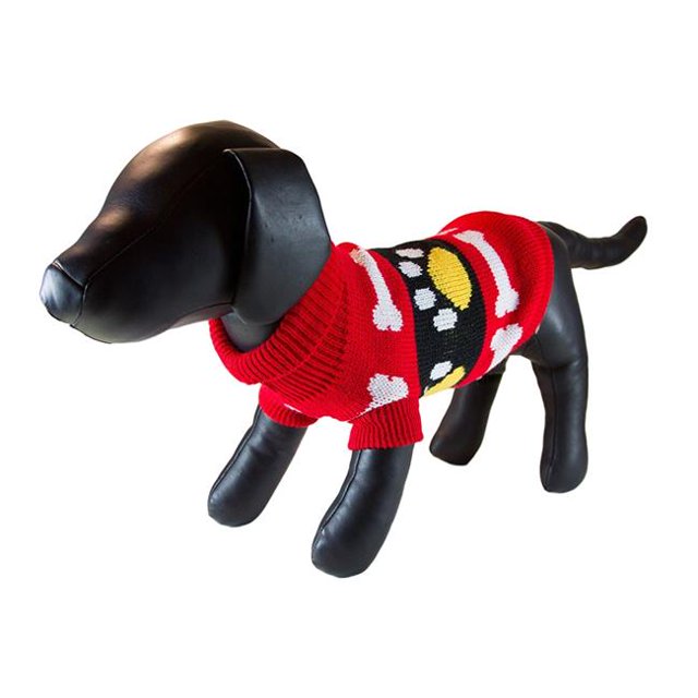 Petcessory DS1422BM Red Woolen Turtleneck Dog Sweater - Medium