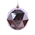 thumbnail image 1 of 8 in. Rose Gold Shiny Geometric Christmas Ornament Ball, 1 of 1
