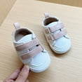 thumbnail image 4 of Luogg Spring And Summer Children And Toddler Shoes Boys And Girls Floor Sports Flat Soles Light And Comfortable Solid Color Hook Loop Size 0-6 Months Beige, 4 of 4