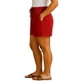 thumbnail image 5 of Turtle Bay New York Womens Interlock Knit Cotton Shorts with Elastic Waistband and Adjustable Drawstring, 5 of 6