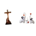 thumbnail image 1 of Escultura familiar de sagrado, adorno religioso católico, estatua de la Madre María, artesanías sagradas, figuras decorativas para dormitorio, 1 of 8