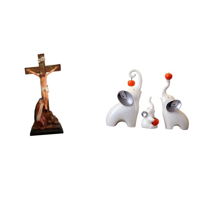 Escultura familiar de sagrado, adorno religioso católico, estatua de la Madre María, artesanías sagradas, figuras decorativas para dormitorio