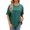 Green, variant on WREESH Oversized Solid Color Women's T-Shirts Short Sleeve Crew Neck Fashion Tops Green