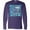 Purple, variant on Inktastic 100 Days of School Stars in Blue Long Sleeve T-Shirt