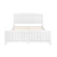 thumbnail image 4 of Bellemave Queen Size Bed Frame, Wood Platform Bed with Headboard and Footboard, Farmhouse Style QueenBed Frame with Support Slats and Strong Structure, No Box Spring Needed-White, 4 of 8