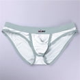 thumbnail image 5 of KHONTS Men's Soft Underwear Low Rise Brief Underpants U Convex Pouch Space Module Funny Lingerie White L, 5 of 5
