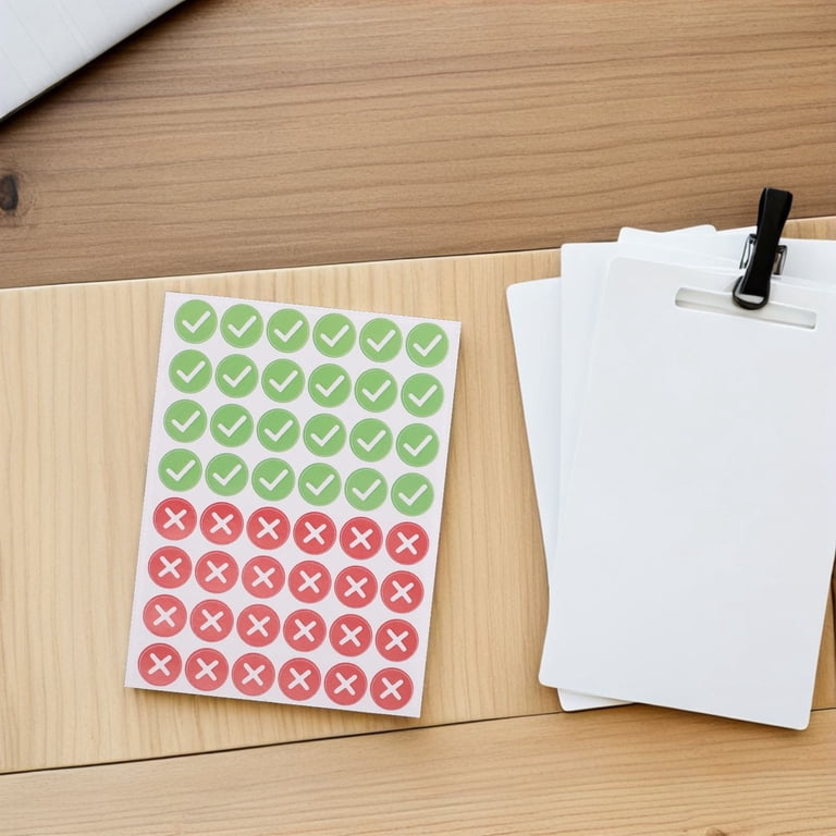 SWETRACE 480Pcs Round Self Adhesive Check Mark Stickers for Inventory ...