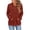 Orange, variant on FAHUOMU Women's Half Button Shirt Hooded V Neck Long Sleeve Drawstring Pullover Tops Fall Winter Fashion Warm Clothes With Pockets