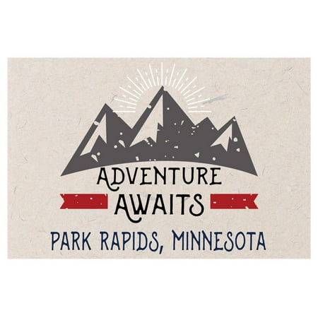

Park Rapids Minnesota Souvenir 2x3 Inch Fridge Magnet Adventure Awaits Design