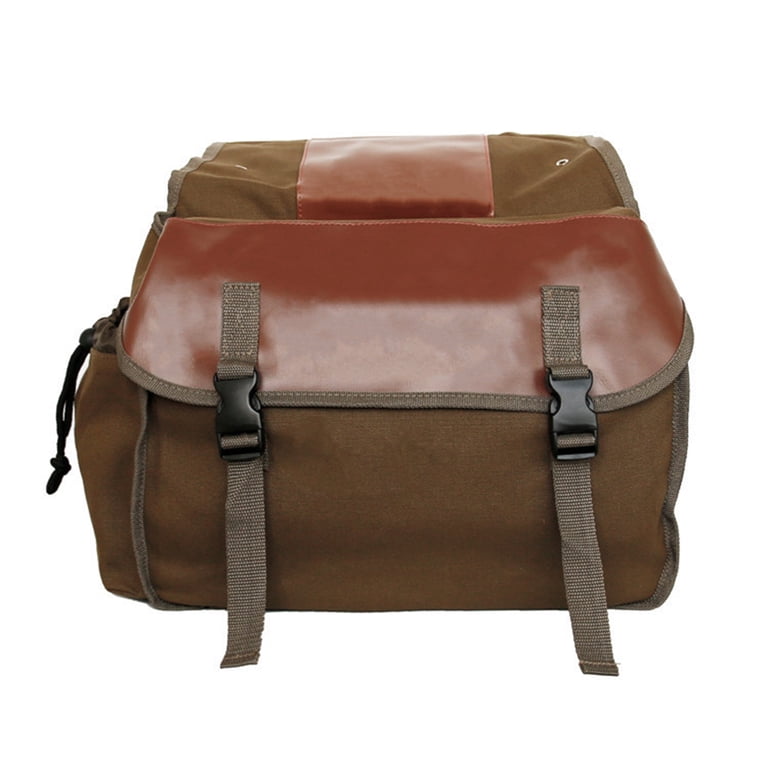 2 X Motorcycle Side Pouch Brown Leather Side Pouch Saddlebags | INDIA