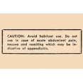 thumbnail image 1 of Caution: Avoid Habitual Use…-Fine Art Canvas Print (20" x 30"), 1 of 1