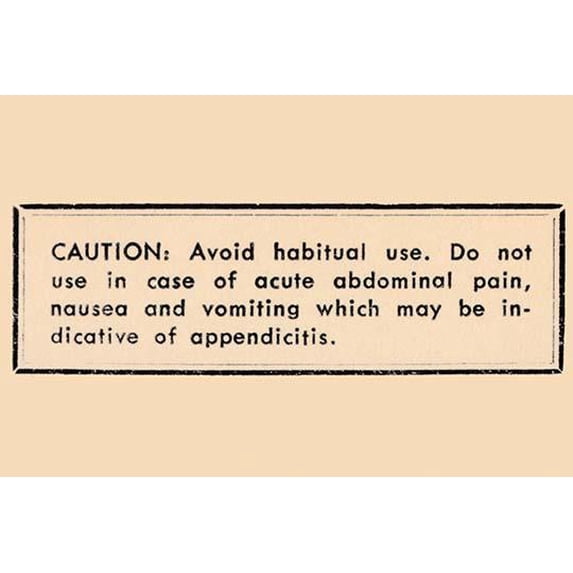 Caution: Avoid Habitual Use…-Fine Art Canvas Print (20" x 30")