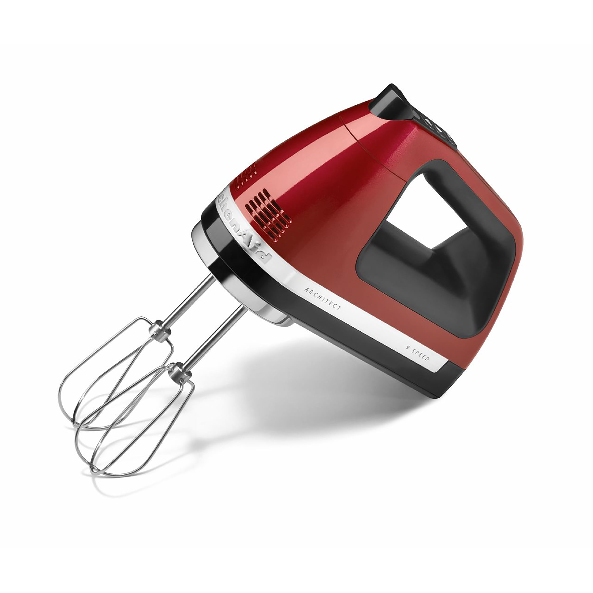  KitchenAid 9-Speed Digital Hand Mixer with Turbo Beater II  Accessories and Pro Whisk - Candy Apple Red: Home & Kitchen