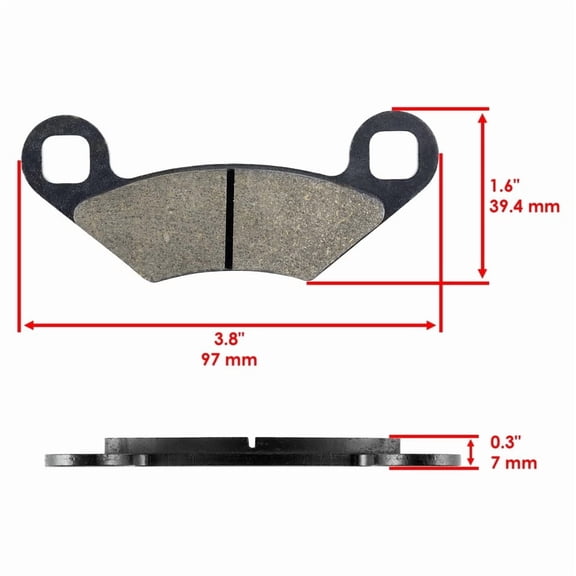 Front Rear Brake Pads for Polaris Sportsman 500 HO 2003 2005 2006 2008 2009