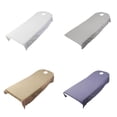 thumbnail image 1 of 4pcs Poliéster Belleza Cama Cubierta SPA Cama Planas Sábanas Con Agujero Sunnimix Funda de sábana cosmética, 1 of 8