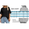 thumbnail image 5 of MOSHU Oversized T Shirts for Women Quilting Stitching Womens Shirts Classic Trendy Casual Tops, 5 of 5