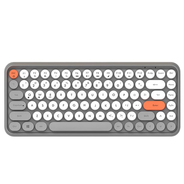 Teclado Inalámbrico Bluetooth 308I, 84 Teclas, Botón Redondo, Teclado Para Juegos, Compatible Con Windows/Mac/Android/Ios Advancent EL016780-07