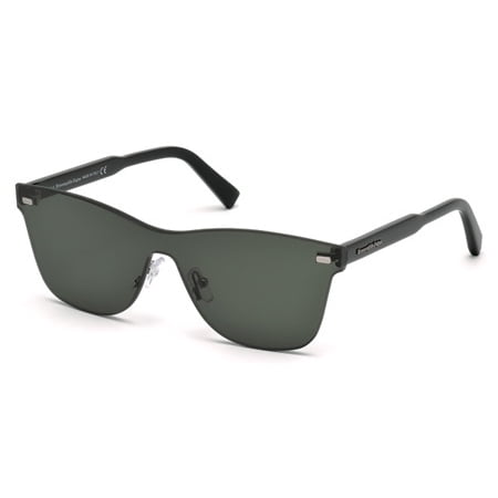 - ERMENEGILDO ZEGNA EZ 0025 Sunglasses 96N Shiny Dark Green