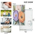 thumbnail image 6 of Yayeee 100% Cotton Hand Towels for Bathroom 16" x 28" Soft Absorbent Kitchen Towel, Bright Flowers, 6 of 7