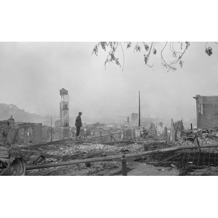 A Chinese Man Stands In The Ruins Of San Franciscos Chinatown After The April 18 (Best Chinese Delivery Sf)