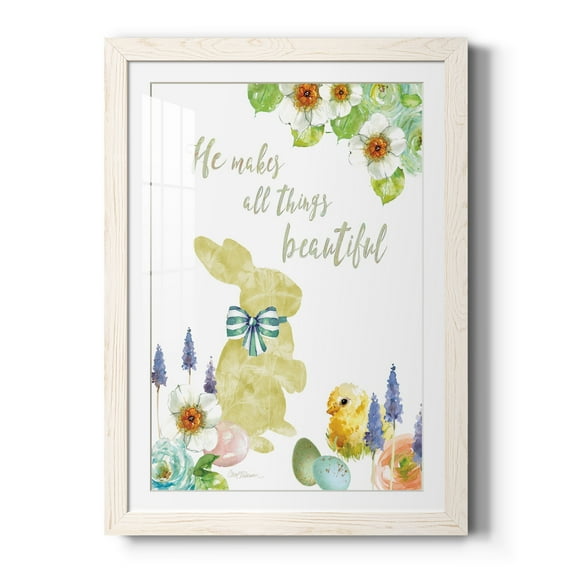 All Things Bunny - Premium Framed Print - Distressed Barnwood Frame - Ready to Hang