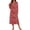 Red Floral, variant on Ekouaer Long Sleeve Nightgowns for Women Calf Length Sleepwear Long Sleepshirts Crewneck Sleep Dress