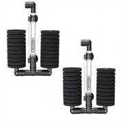 aquapapa pack of 2 bio sponge filter for betta fry aquarium fish tank up to 55 gallon, double sponges