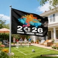 thumbnail image 3 of Yanonmyfd World Cup 2026 Merchandise,World Cup Flag 2026,World Cup Decorations for Party Photo Booth and Football Event,5×3 FT Yard Sign Garden Outdoor Flag,The Gift for Football Fans (style4), 3 of 10