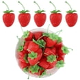 thumbnail image 2 of 100Pcs Artificial Strawberries, 2.76" Faux Plastic Red Strawberry Decorations, Lifelike Strawberry Simulations, Realistic Fruit Props for Party, Photography, Fake Strawberries for Decor, 2 of 6