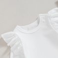thumbnail image 5 of Okbabeha Baby Girl Clothes Outfits Basic Ruffle Long Sleeve Ribbed Knit Onesie Romper Bodysuit Tops Newborn Fall Winter Clothes, 5 of 7
