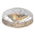 thumbnail image 3 of Golden Lighting 7856-FM OY Ferris Flush Mount Ceiling Light, Oyster, 3 of 5