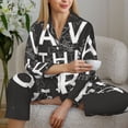 thumbnail image 6 of Naloa Travel The World1 Pajamas for Women Set, Womens Pajama Sets, Lounge Sets for Women, 2pjs for Women-Medium, 6 of 7