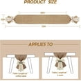 thumbnail image 2 of Qucyy Bohemian Table Runner: Farmhouse Table Runner with Bow, Sleep Rustic Farmhouse Table Runner for Bohemian Kitchen Dining Room Sofa Coffee Table, Bohemian Home Party Christmas Wedding Decorations, 2 of 5
