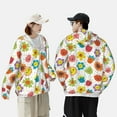thumbnail image 6 of Fotbe Cartoon Flowers Men's Women's UPF 50+ Sun Protection Jacket Hooded Cooling Shirt with Pockets Hiking Outdoor Performance-, 6 of 9