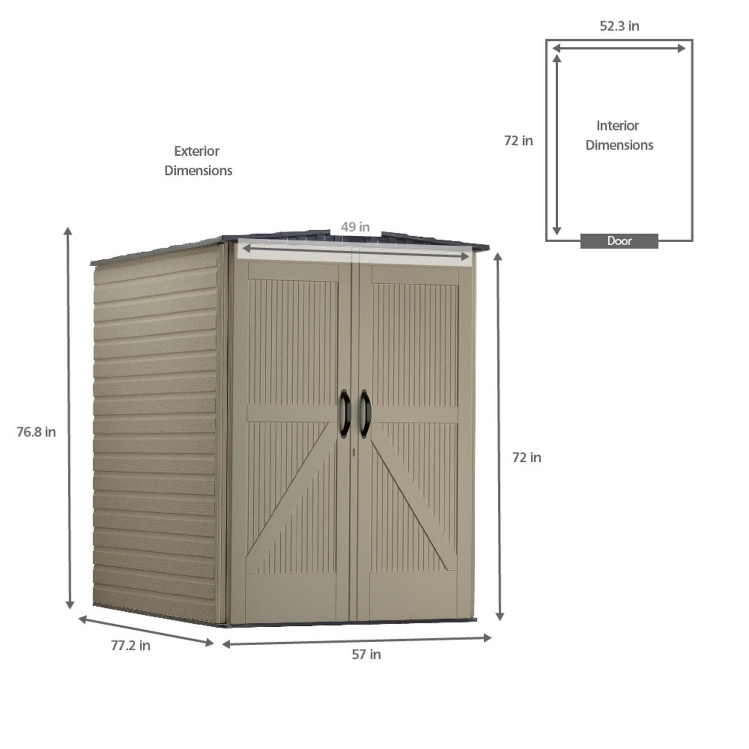Rubbermaid Large Vertical Storage Shed