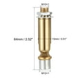 thumbnail image 2 of Uxcell Sloped Ceiling Adapter Swivel M10 M12 Thread for Chandelier Gold Bronze, 2 of 5