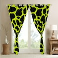 thumbnail image 4 of Erosebridal Cow Print Blackout Curtains Cute Farm Animal Curtains, Black Green Curtains & Drapes Highland Cattle Bull Skin Black Out Curtains Hair Skin Window Curtains, 4 of 6