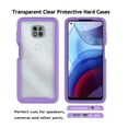 thumbnail image 6 of for Moto G Power Case, Sturdy Case for Motorola Moto G Power, Njjex Full-Body Rugged Transparent Clear Back Bumper Case Cover for Motorola Moto G Power 2020 2021 2022 released -Purple, 6 of 10
