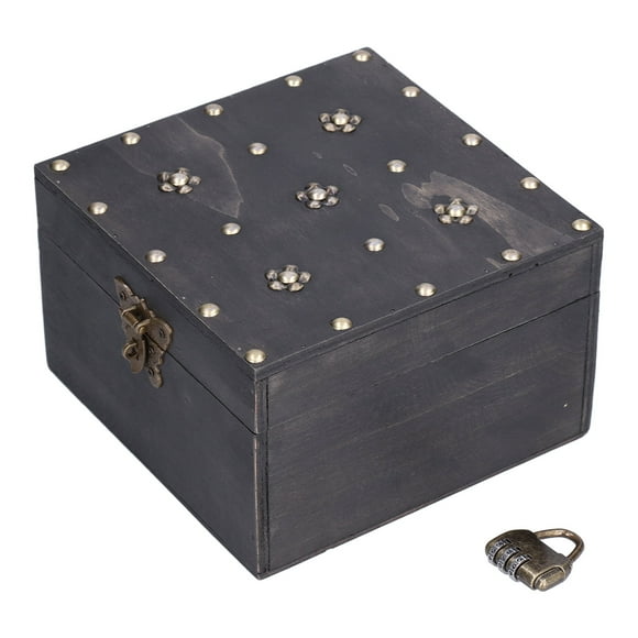 Document Storage Box,Treasure Props Storage Box Antique Wooden Box Treasure Storage Box Unmatched Quality