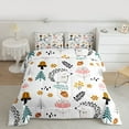 thumbnail image 2 of jejeloiu Cartoon Cute Hedgehog Full Size Comforter Sets,Rustic Leaf Kawaii Flower Bedding Sets For Girls Boys Reversible 3-Piece, 2 of 8