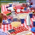 thumbnail image 7 of Patriotic Glitter Star Picks 12Ct, Red White Blue Foam Stars with Bow for 4th of July Memorial Day Parade Table Decor Cocktail Themed Party Decorations, 7 of 7