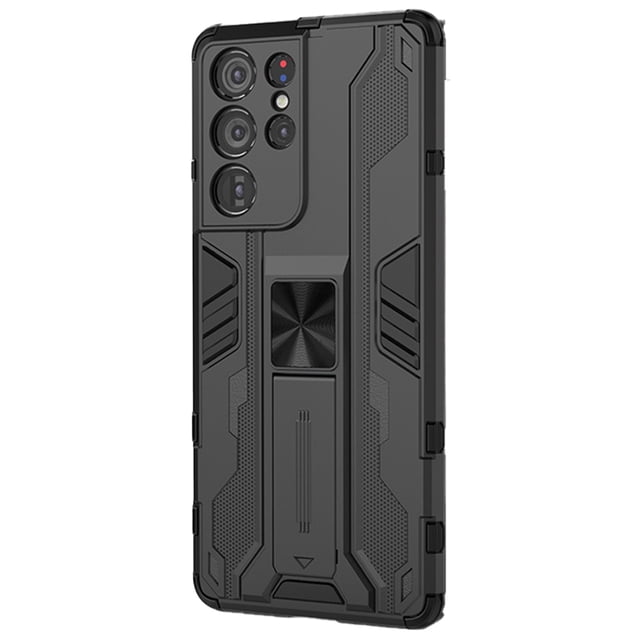 Para funda Samsung S21-5G: Funda móvil con protección a prueba de caídas y soporte de atracción magnética