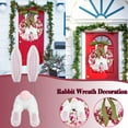 thumbnail image 3 of KCEHTA 2 Pcs Bunny Butt Wreath Attachment Easter Bunny Butt Ears Wreath Kit Spring Home Door Decor, 3 of 7