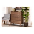 thumbnail image 2 of Baxton Studio Landis Mid-Century Modern Ash Walnut Finished Wood 4-Drawer Chest, 2 of 23
