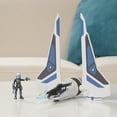 thumbnail image 6 of Star Wars Mission Fleet Bo-Katan Gauntlet Starfighter Action Figure and Vehicle, 6 of 9